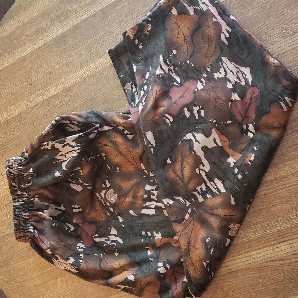 Vintage Men's Camo Hunting Sweat pants 6X Mossy Oak Fall Foliage like new!